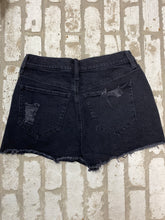 Load image into Gallery viewer, SO Black Distressed Shorts (9)
