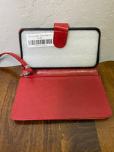 Load image into Gallery viewer, ULAK faux leather phone wallet red
