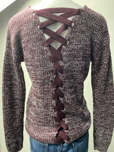 Load image into Gallery viewer, SO V-Neck sweater Burgundy (XXS)
