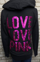 Load image into Gallery viewer, Love Pink Full Zip Hoodie- (XS)
